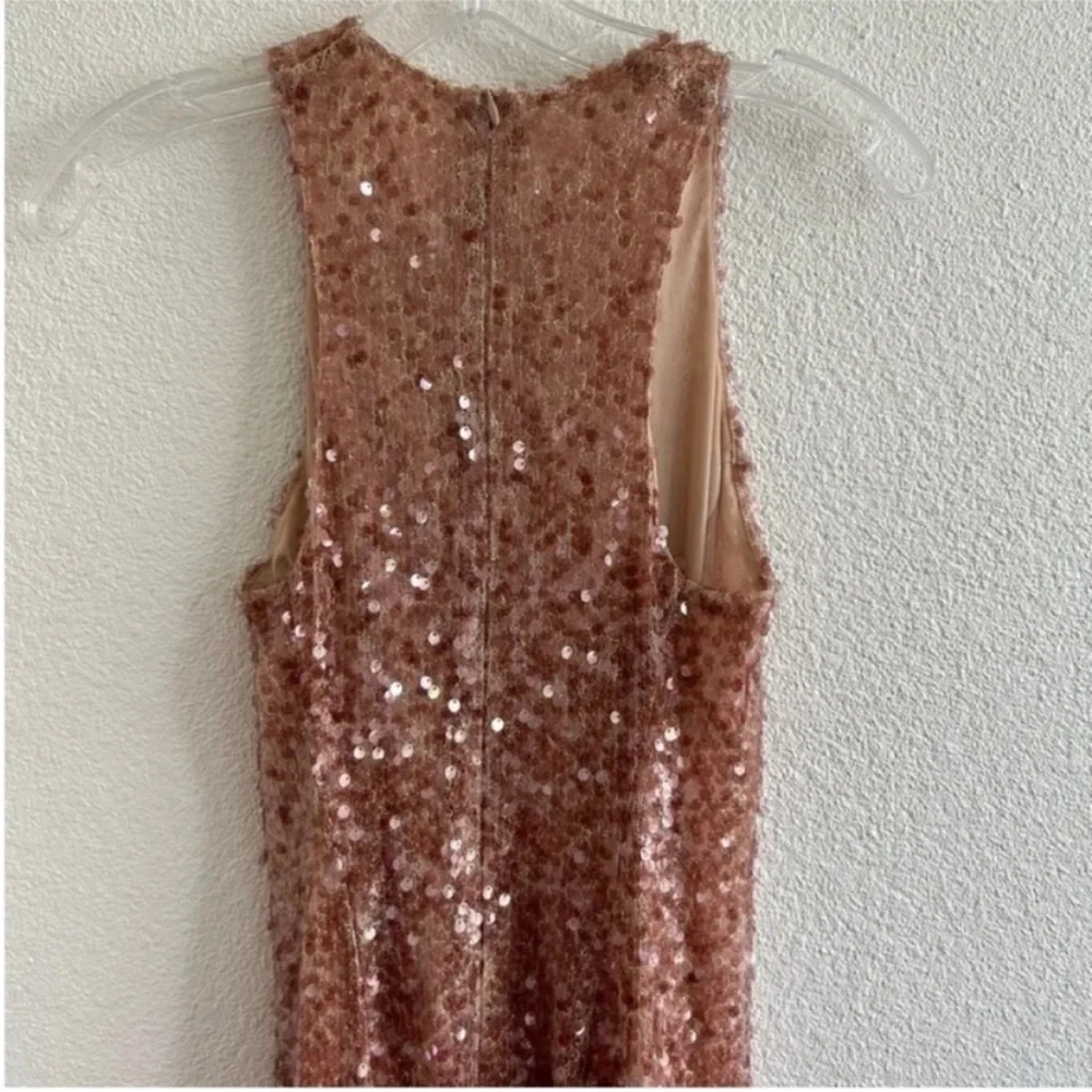 Galvan London Sequin Racerback Column Gown - Picture 4 of 12